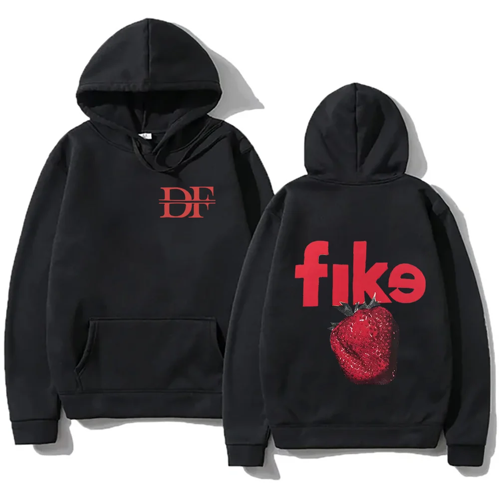 Dominic Fike Strawberry Hoodie Unisex Hiphop Style Sweatshirts Artist Band Casual Clothes Alternative Music Concert Tour Hoody