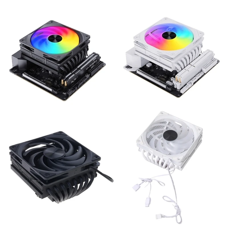 G6DD 8 Heatpipe Tube CPU Cooling Device TDP 200W with UT12015 FDB Fan for Balanced Temperature Regulation