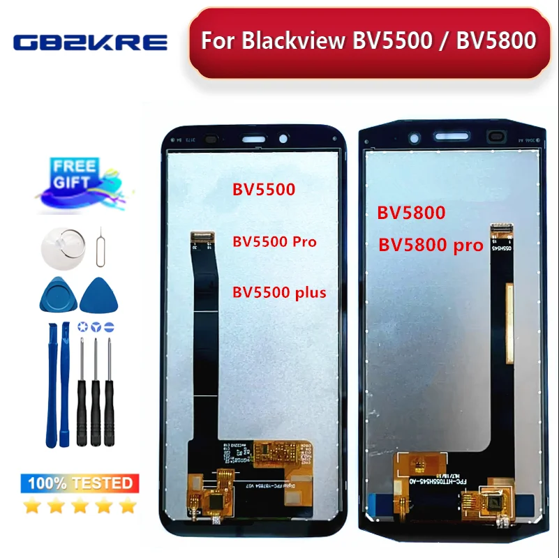 

Original For Blackview BV5500 Pro BV5800 LCD Display Touch Screen BV5500 plus LCD Sensor Digitizer Assembly Blackview BV5500