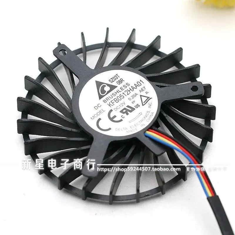 for AMD FirePro W7100 KFB0512HAA01 12V 0.20A 5cm Graphics Card Cooling Fan Replacement