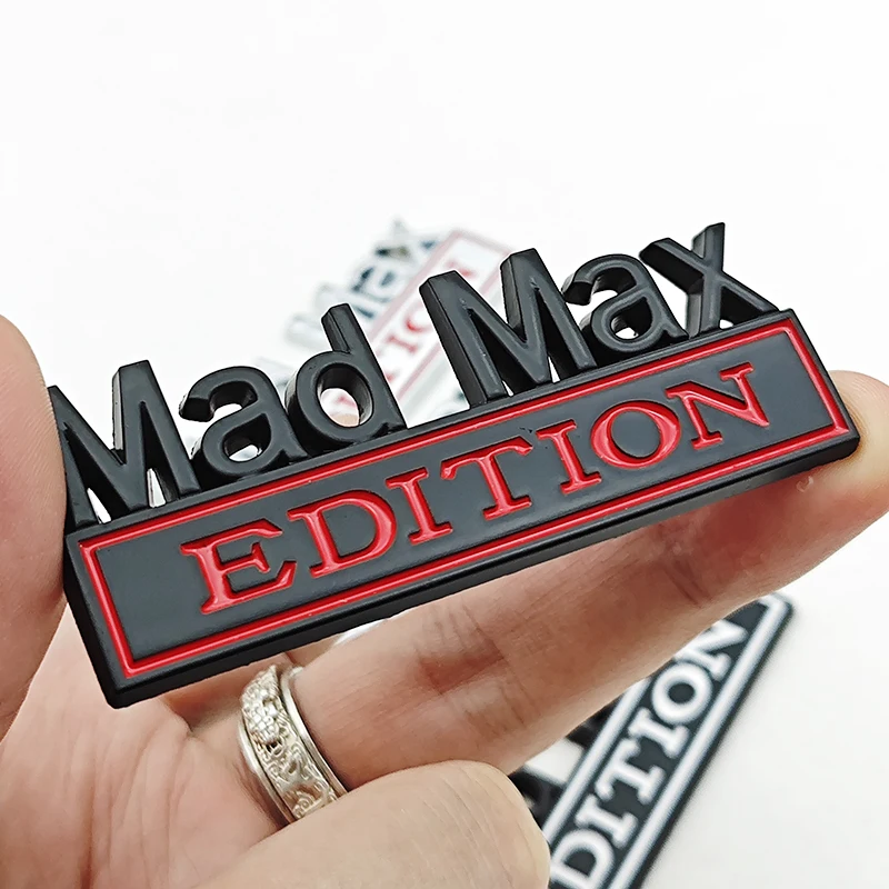 Mad Max Edition Metal Emblem Sticker Badge Fender Funny Decal Car Truck Replacement Door Decoration For Universal Car Motorcycle view 3