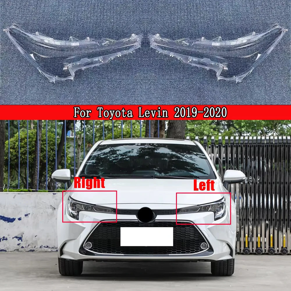Front Headlamp Cover Transparent Mask Lamp Shade Headlight Shell Lens Replace The Original Lampshade 2019 2020 For Toyota Levin