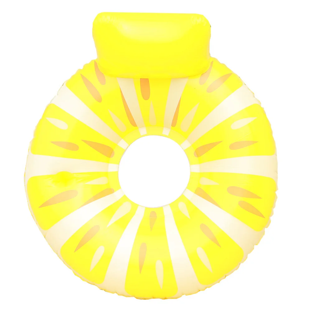 Inflatable Pool Float For Adult Thick Pvc Lightweight Travel Swimming Ring Smooth Design Summer Water Fun