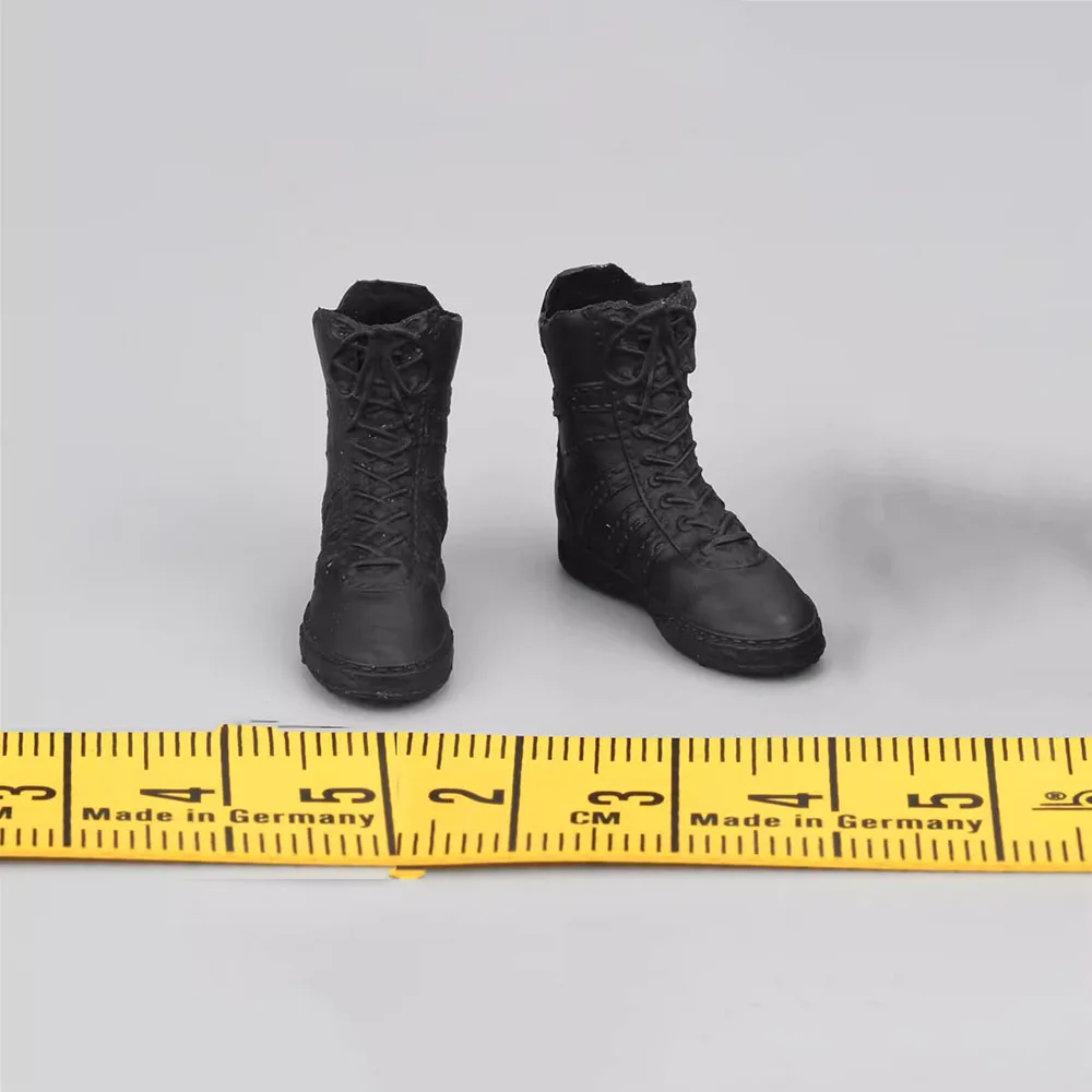 

1/12 PCTOYS PC028 Hero Tough Guy Agent Jet Li Kung Fu Black Solid Shoe Boots Toys Model For 6" Action Figure Collect