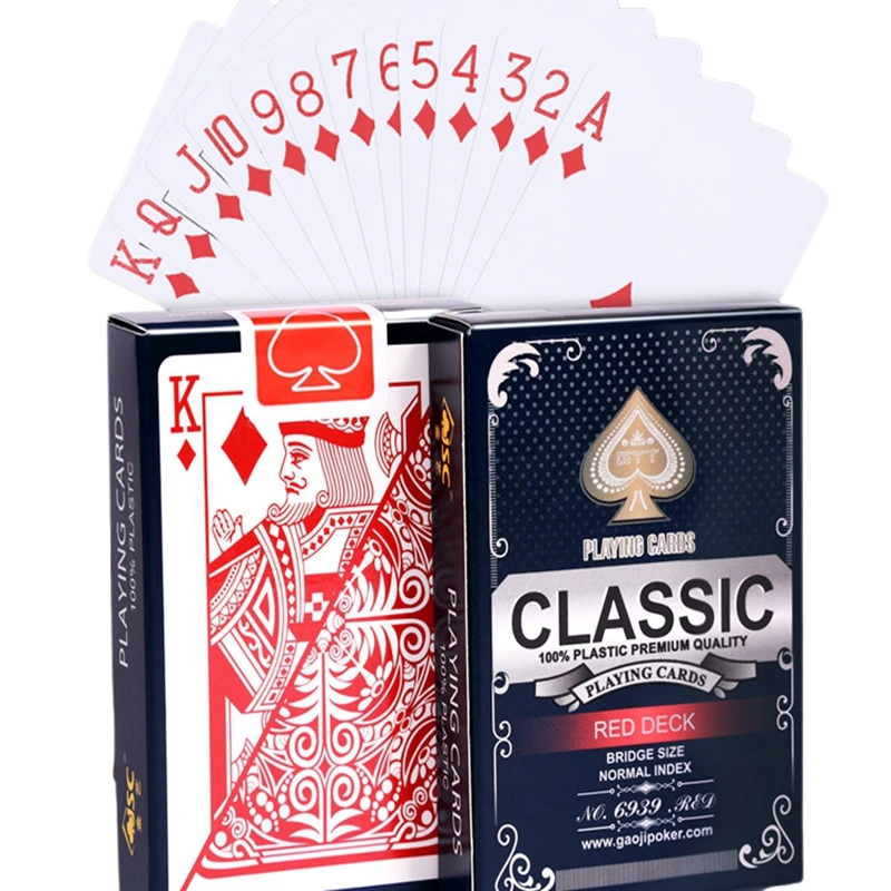 Infrared Classic 100% Plastic Marked Bridge Size Normal Index Playing Cards