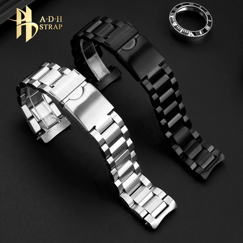 High Quality Solid Steel Strap For Tissot 1853 T125617A Men\'s Watch Band T125 Bracelet 22mm Curved Interface Quick Release Belt