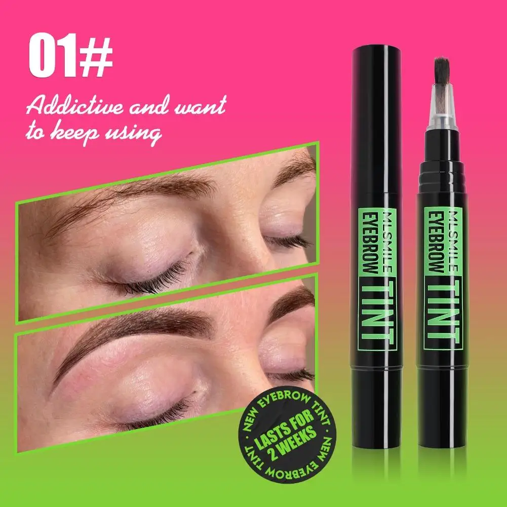 Black Brown Anti-smudge Brand Eyebrow Penci Lasting Color Rendering Waterproof Dye Eyebrow Liquid Rotating Liquid Eyebrow Pencil