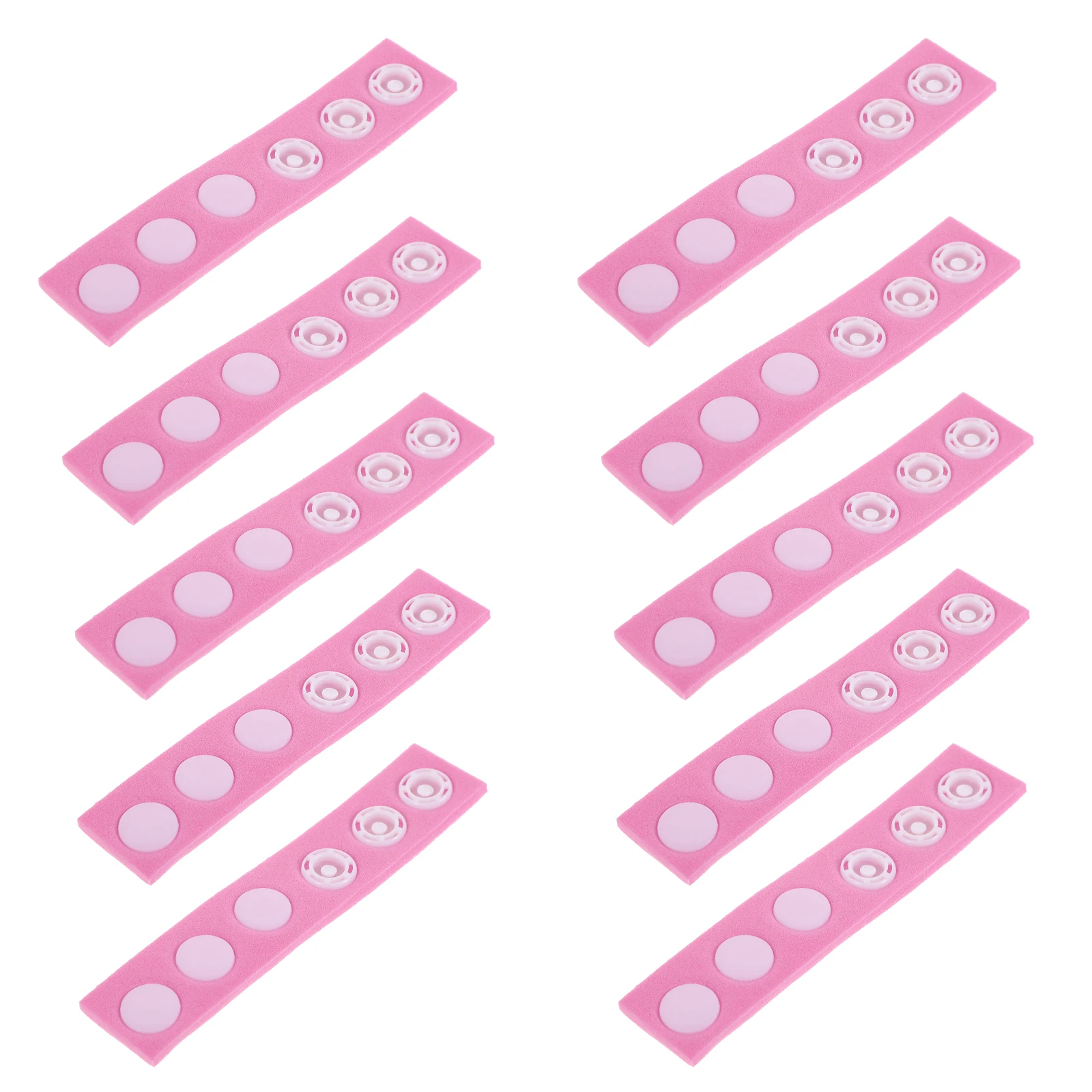 

10 Pcs Children's Shampoo Cap Adjustment Strap for Bath Hats Bathing Supplies Elasticity Extensions