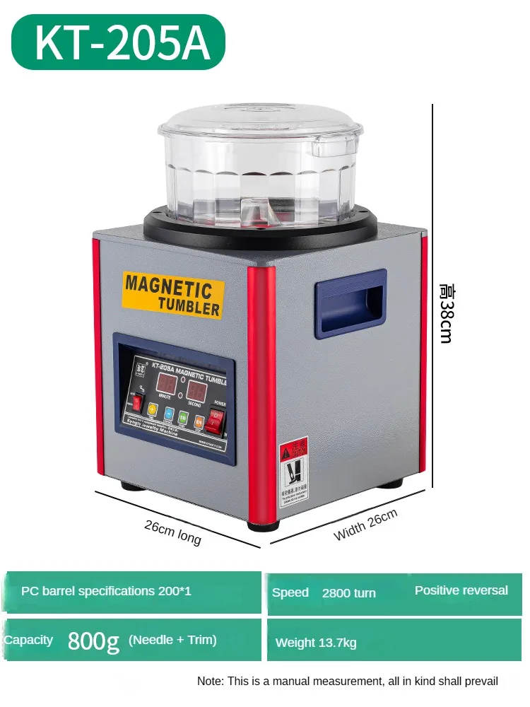 Easy to operate manufacture magnetic tumbler polishing machine jewelry