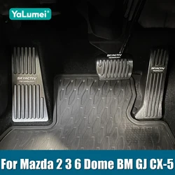 Car Fuel Foot Pedal Brake Pedals Cover Pad Accessories For Mazda 2 3 6 Dome BM GJ CX-5 CX5 CX 5 KE KF CX3 CX-3 CX7 CX-7 CX9 CX-9