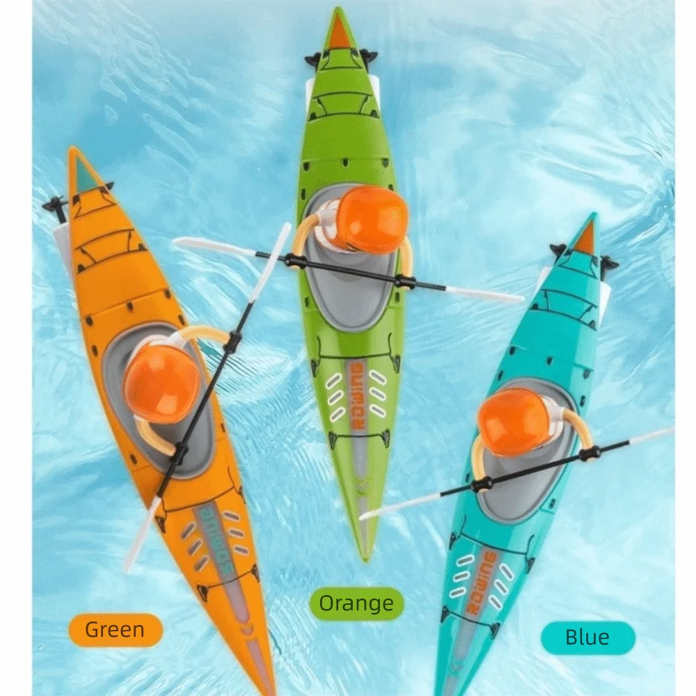 Water 2.4G Remote Control RC Boat Rechargeable Battery Rowing Paddling Speedboat Mini Size Light Speedboat Indoor Watercraft