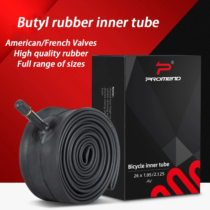 Bicycle TubesMountain Bike Butyl Rubber Pneumatic Tires26 27.5 29Maxi Mouth Presta and Schrader Bicycle Tires
