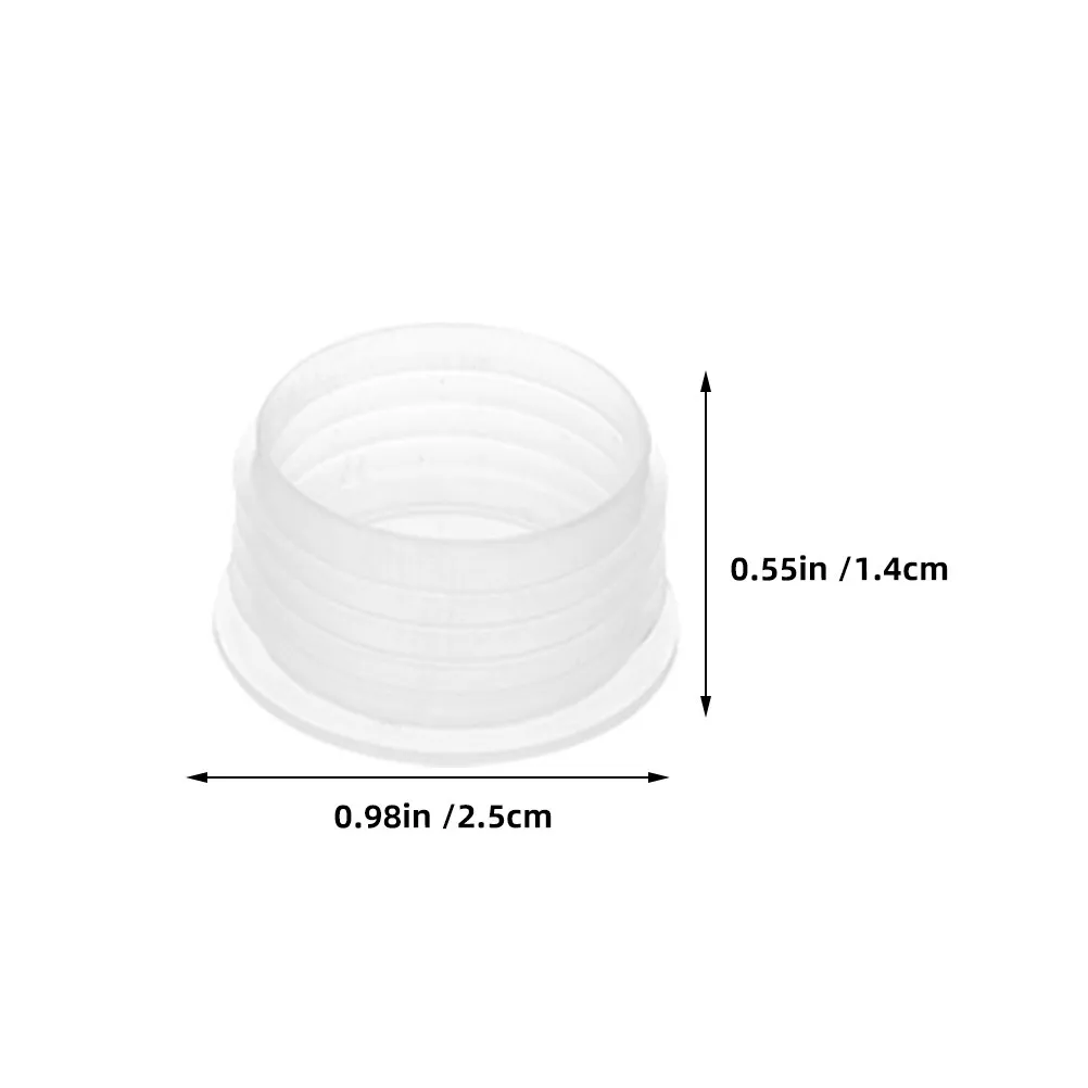 12Pcs Clear Plastic Round Planter Plug Stopper Reusable Water Seepage Preventer for Flower Pots Vegetable Boxes Balcony Indoor view 4