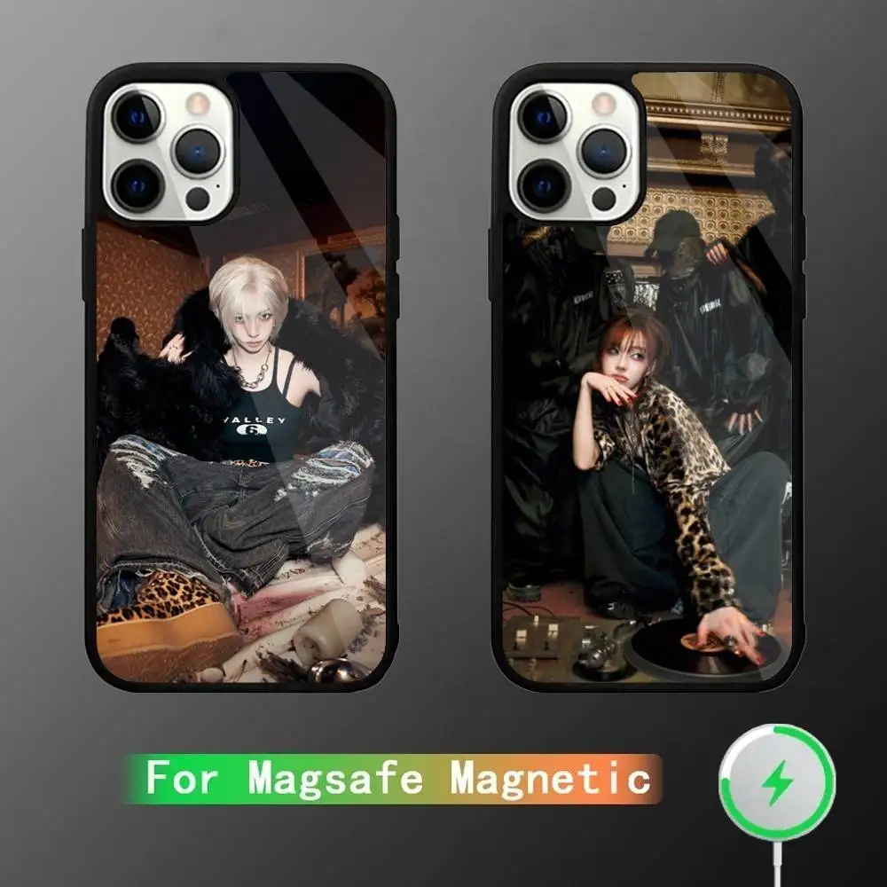 

A-AespaS Dirty Work Phone Case For iPhone 16,15,14,13,12,11,Pro,Max,Plus,Mini,SE New Magsafe Magnetic Wireless Charging