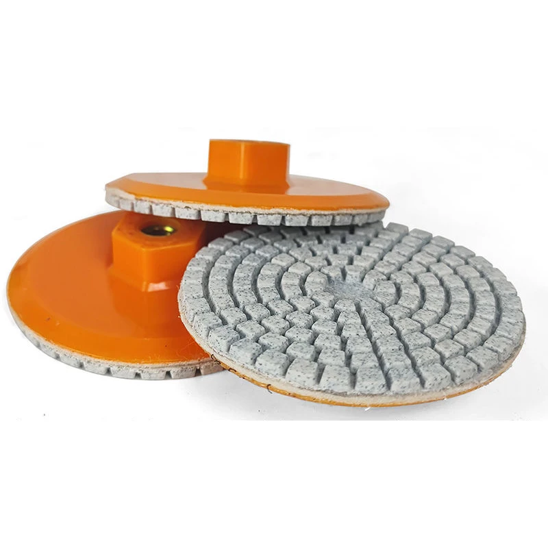 4inch 100mm Integrated Diamond Wet/Dry Polishing Pad With Backer For Grinding Granite Stone Concrete Marble Quartz Abrasive Tool