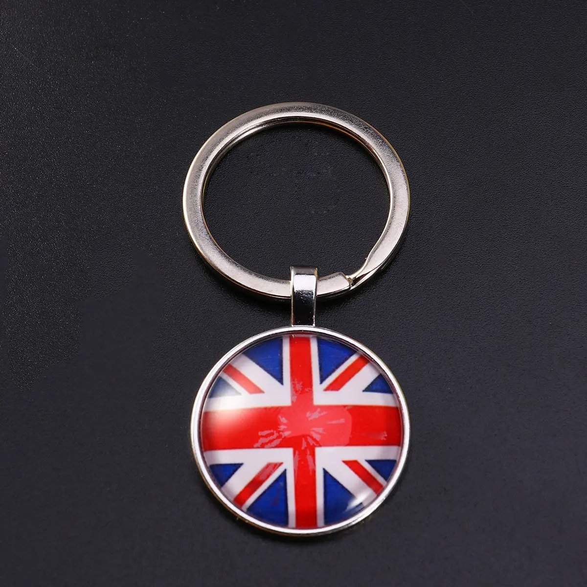 Uk Flag Key Chain High Quality Metal Keyring for Keys Bag Phone Car Patriotic Souvenir Gift Britain Flag Keychain Fashionable