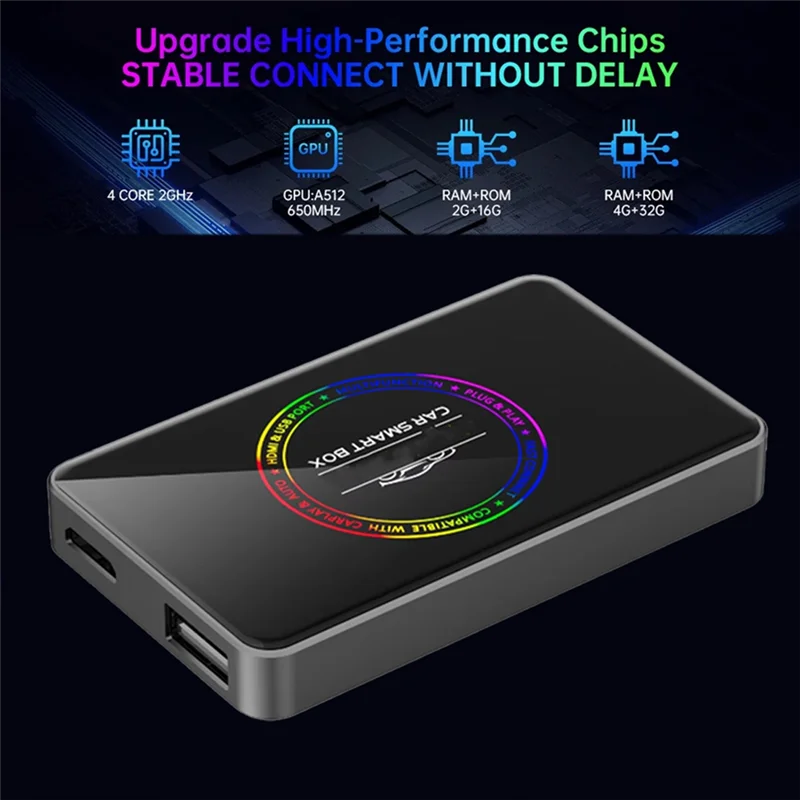 Kotak AI N95R Untuk Carplay Smart Box Android 12 Adaptor Nirkabel Android Auto Untuk Netflix IPTV 4K HD 2GB+ 16GB