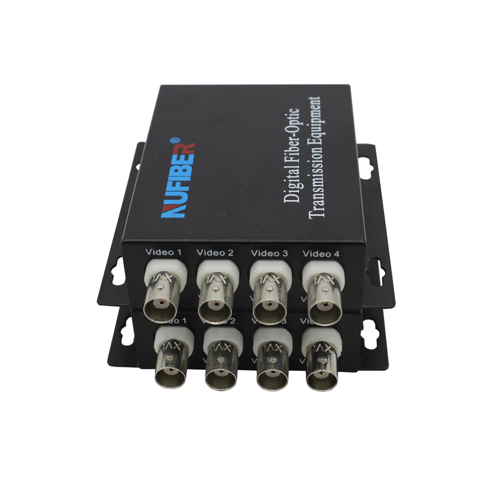4 Channel Video Converter, AHD/TVI/CVI 2MP 1080P Camera Digital Signal to DVR,HD 1080P Coaxial Cable Fiber Video Transceiver