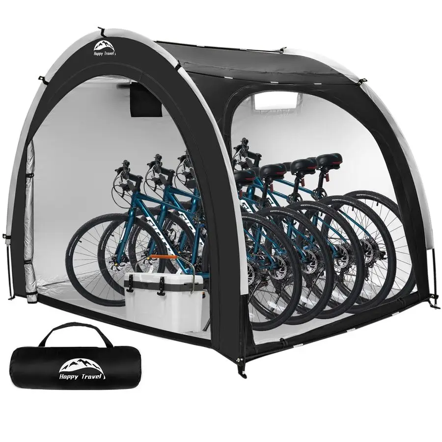 

Bike Storage Shed Tent,Outdoor Portable Bicycle Storage Sheds with 210D Oxford Fabric PU4000 Waterproof for 2 3 4 6 8 Bikes,Bik