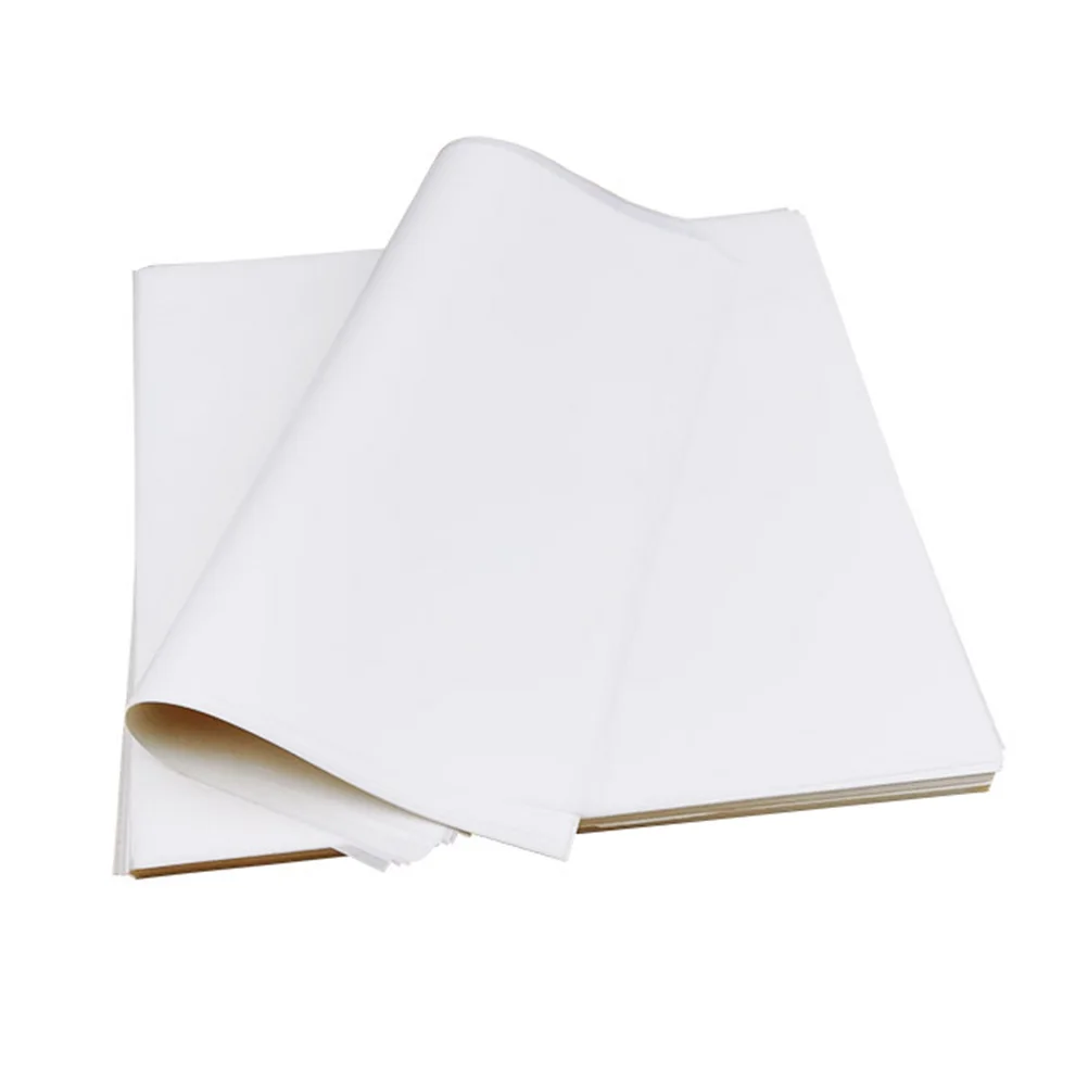 

500pcs Oil Proof Paper Food Greaseproof Pads Snack Papers Disposable Baking Pan Wrapping Mat Pizza Box Cushion