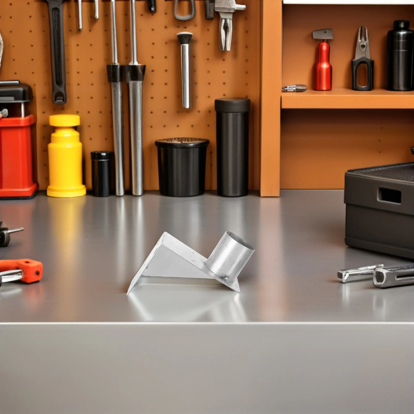 دعامة مرآة بزاوية واسعة، حامل معدني شديد التحمل لتركيب جدار مرآة محدبة آمنة لمرآة المرور #1