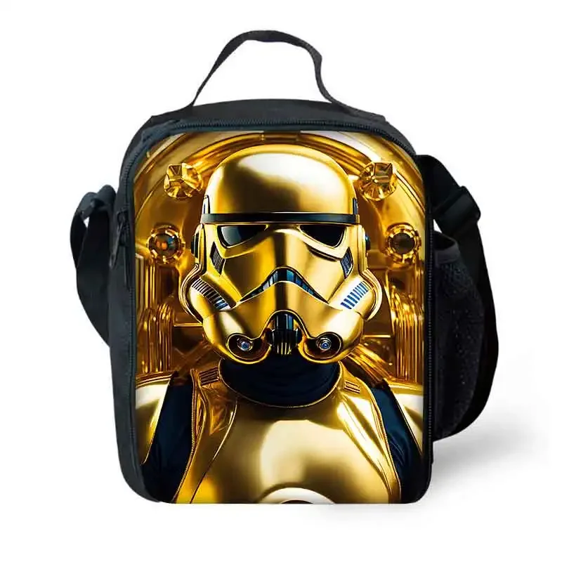 Sci-fi Movies Child Large Capacity Bag For Boy W-Wars Girl Student Outdoor Picnic Resuable S-Stars Thermal Cooler Lunch Box