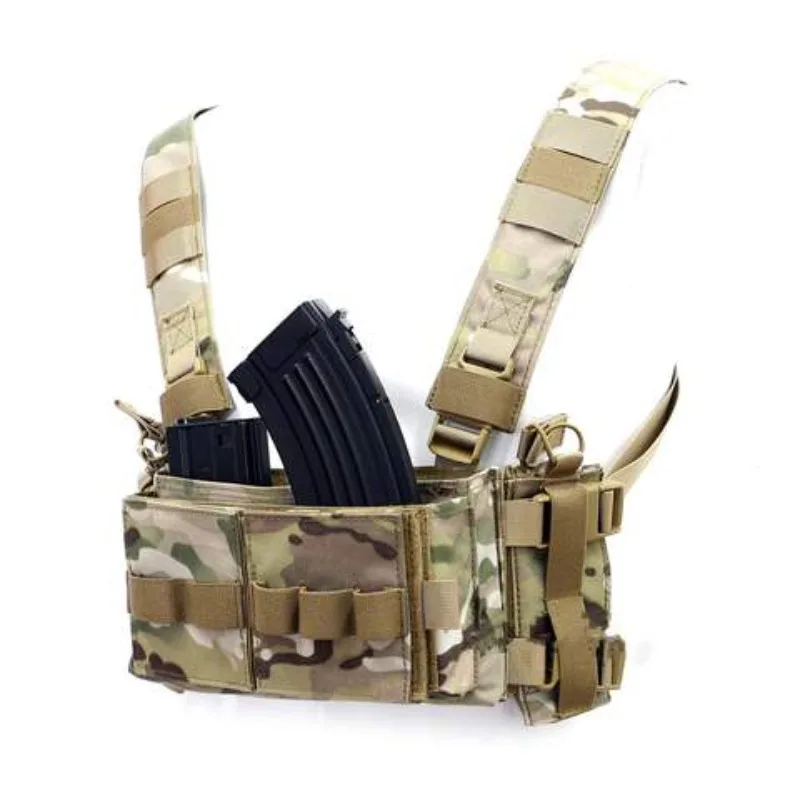 Imagem -05 - Tactical Peito Ajustável Rig Colete Tático para Caça e Tiro Magazine Pouches