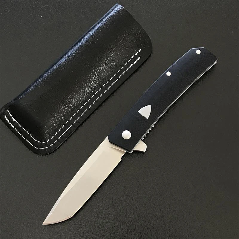 Cuchillo táctico plegable para exteriores, herramienta EDC portátil con mango G10, hoja 440C, BM 601