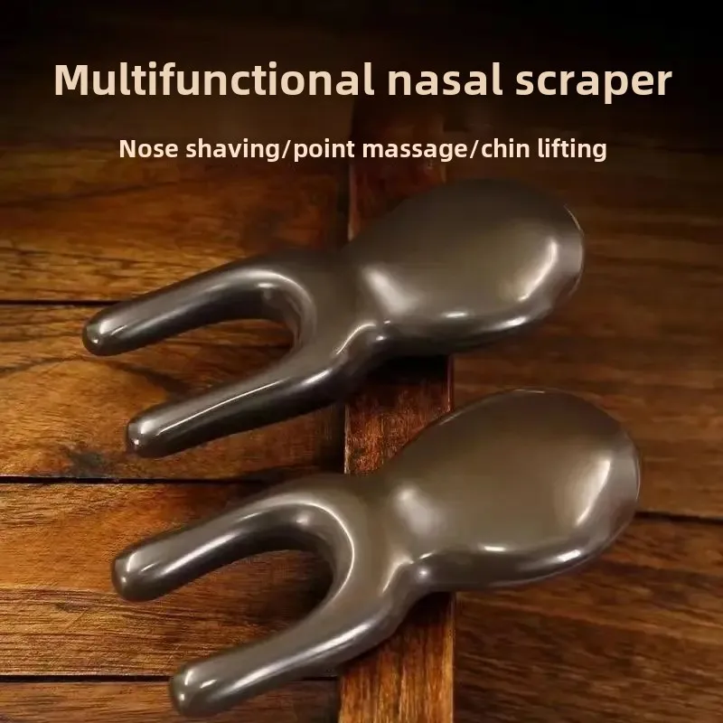 Small Frog Nose Scraper Facial Meridian Massage Comb Professional Hair Salon Tool for Nose Bridge Eyebrow Chin Ear Face Massage