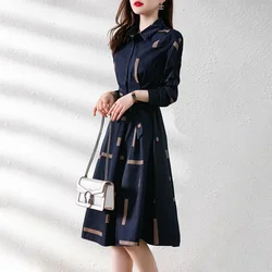 Korean Style Women's Long Sleeve Dresses Shirt Female Dress A Line New In Fashion Cheap Casual Harajuku On Sale Clearance Curvy
