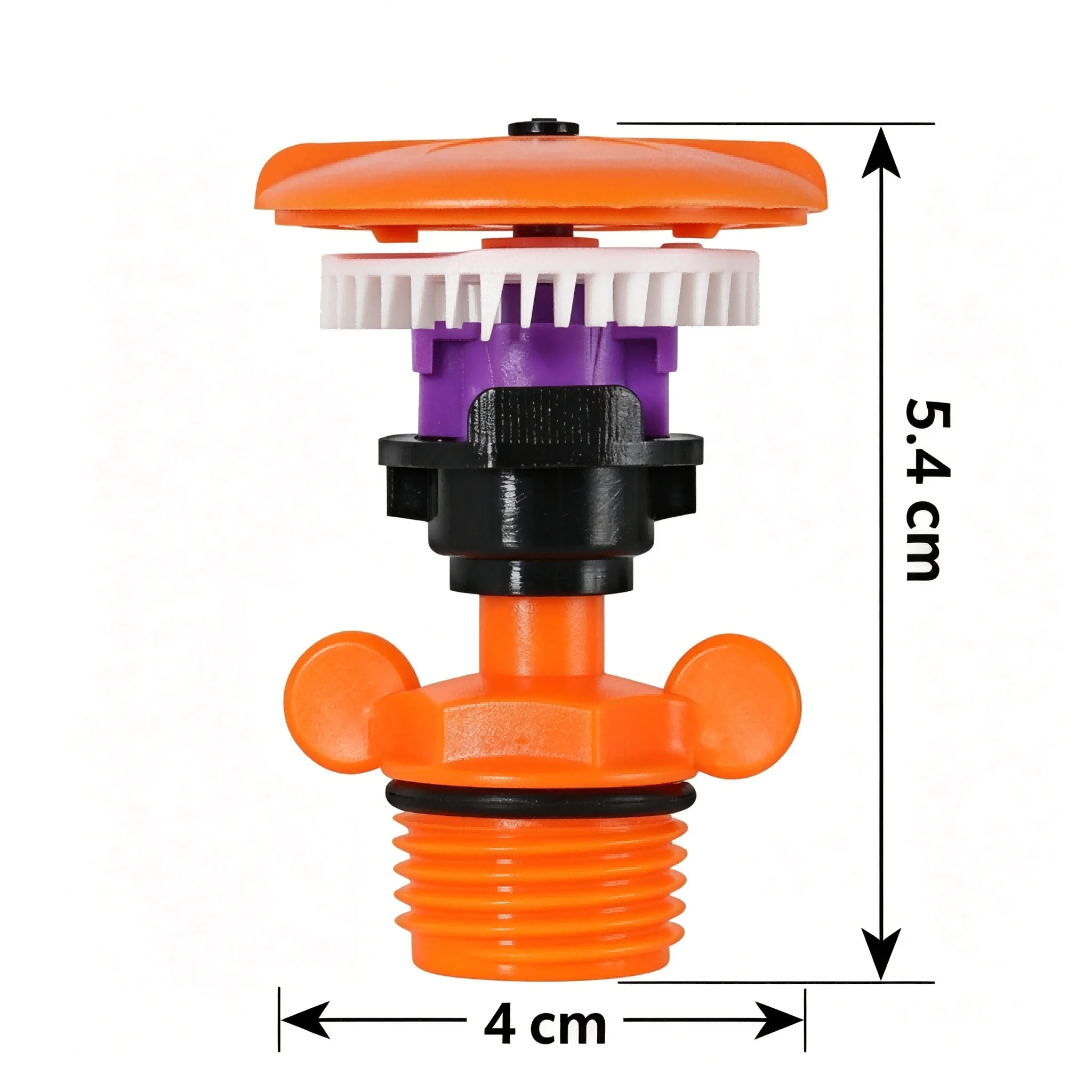 Rotating Hydraulic Sprinkler for Wide Area For Lawn Watering Featuring Scattering and Atomization Spray Patterns