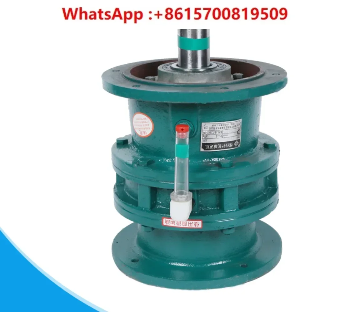 Planetary cycloid  reducer with motor copper wire iron shell three-phase 380V vertical mixer Changzhou transmission machine