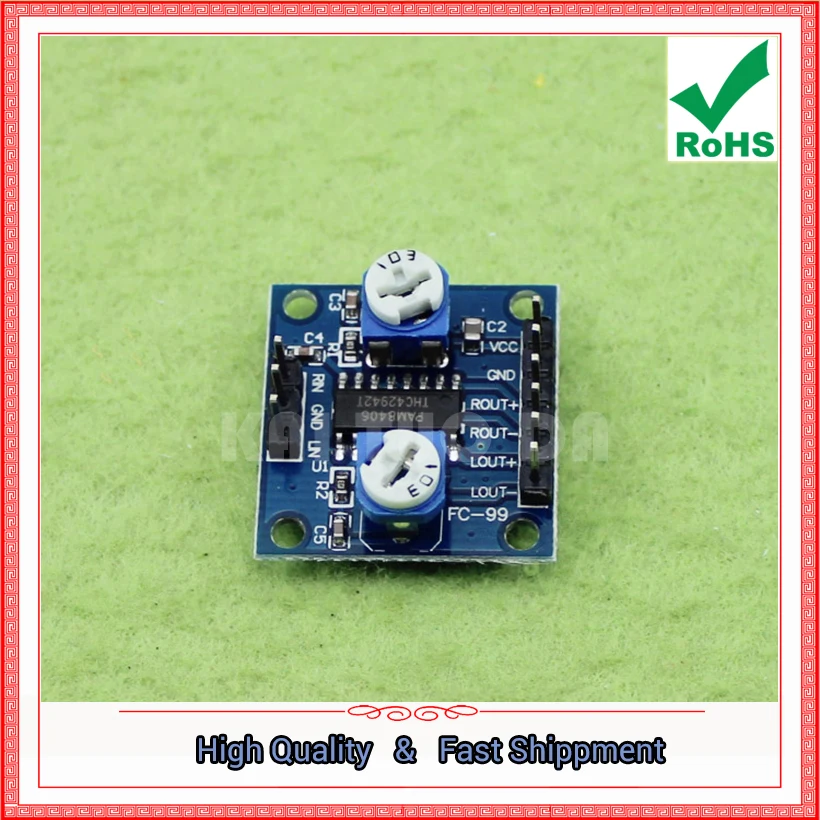 PAM8406 Digital Amplifier Board With Volume Potentiometer Stereo No Noise 2*5w Amplifier Module 5Wx2 (H6B1)