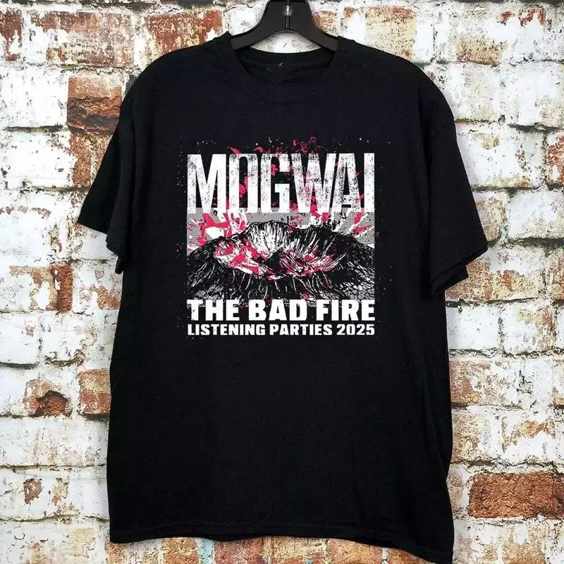 

НОВАЯ футболка Mogwai Tour 2025 Band The Bad Fire, полный размер S 4XL