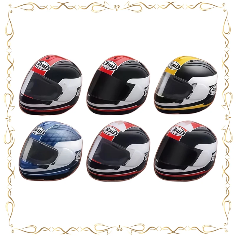 

TAIRA RACING Arai RX-7X Motorcycle Helmet Gashapon Miniaturization Q-version Model Ornament Action Figure Model Toys