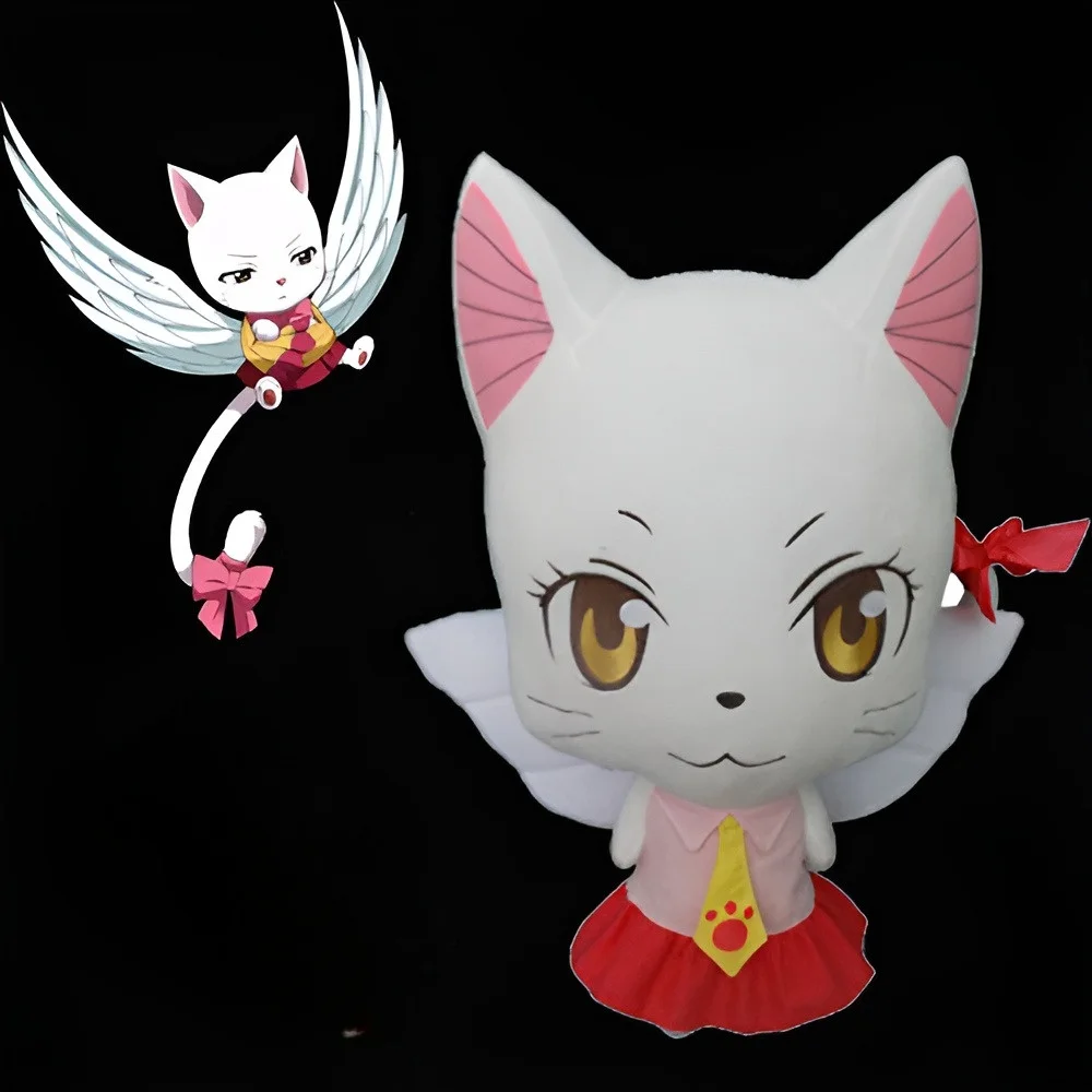 Fairy Tail Carla Sharuru Cosplay Prop 58 cm de altura Anime Linda mascota de peluche