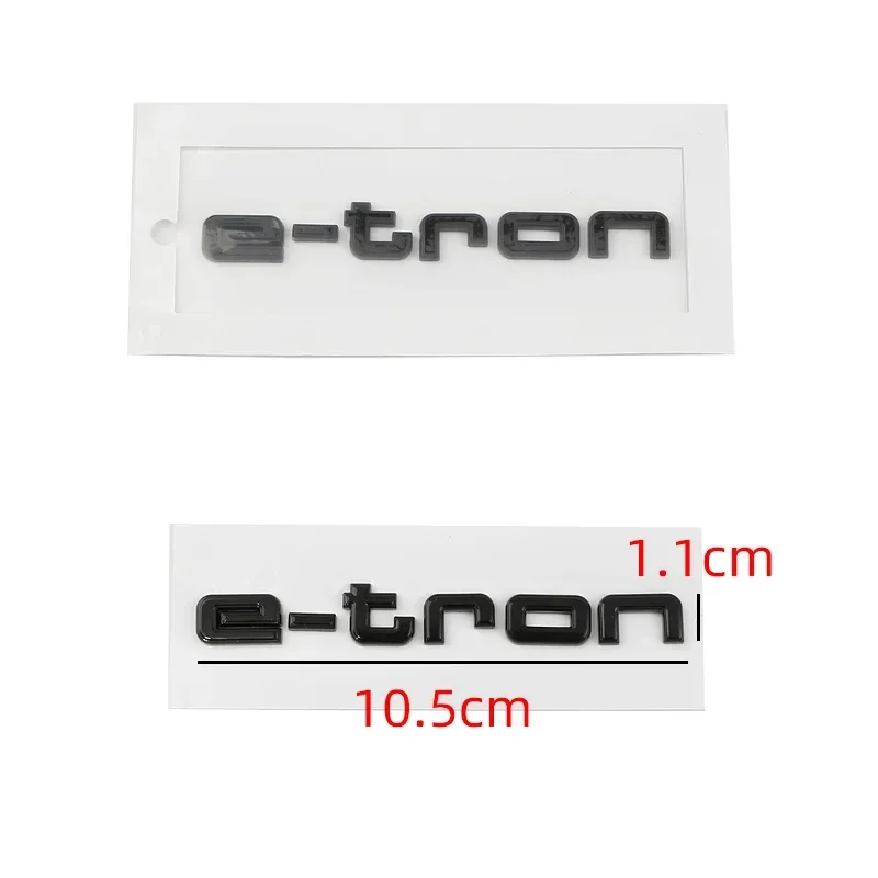 Car 3D ABS E tron GT Letters Logo Badge Emblem Decal Sticker For Audi Electric Car Q2 Q4 Q5 Q7 Q8 55 Quattro Styling Accessories