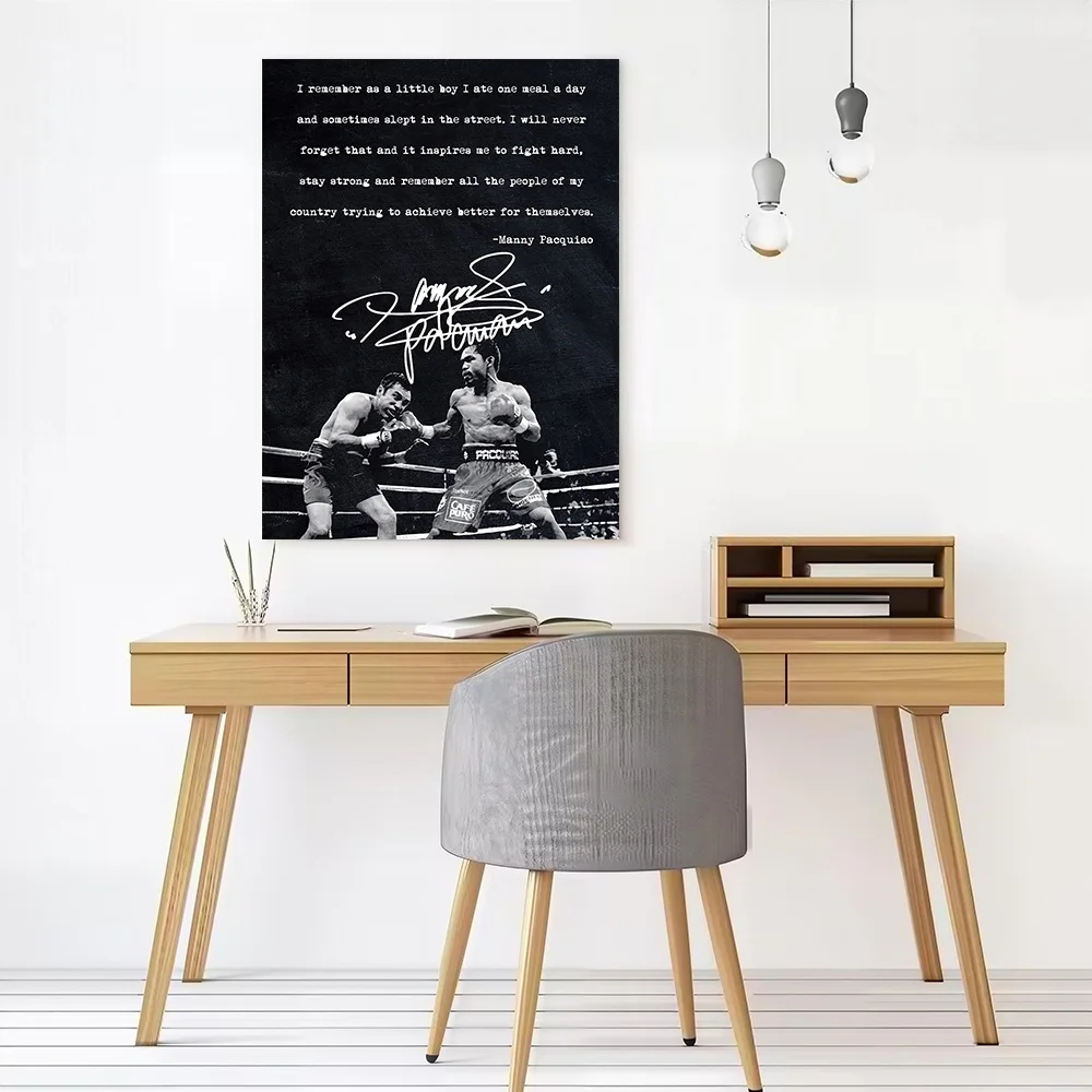 Boxing Manny Pacquiao Printed Canvas Wall Art Customizable Paintings Poster Perfect Gift for Modern Home Decorations Painting