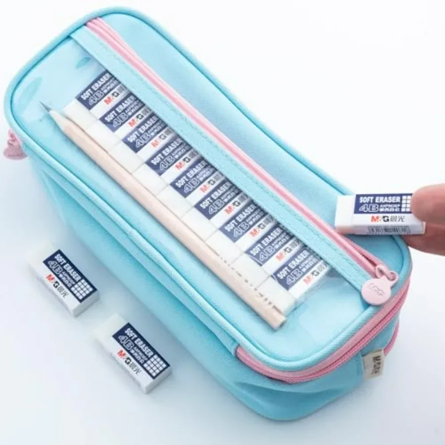 24er-Pack weiße Radiergummis, große Bleistift-Radiergummis, 4B-Gummi, rechteckiger Radiergummi für Schüler, Büro, Kunst, Radiergummis zum Zeichnen, Neu P