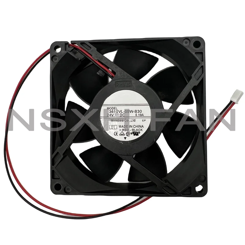 

9CM High Air Volume Frequency 3610VL-05W-B30 9025 24V 0.19A 2Lines Cooling Fan