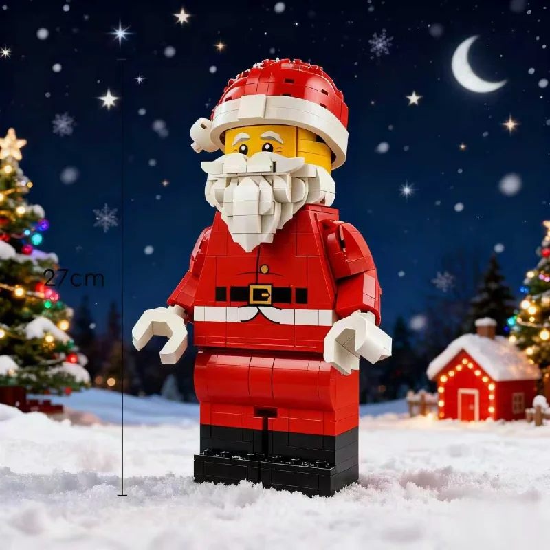 حار في صالح 40820 كبير سانتا كلوز اللبنات تجميع الطوب لعب للأطفال الكبار عيد الميلاد ديكور المنزل طابور الهدايا #3