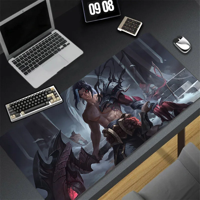 Imagem -03 - Shieda League of Legends Gaming Mouse Pad Acessórios Gamer Grande Borracha Mousepad Esteira de Mesa Estendida Não-deslizamento pc Mouse Mats