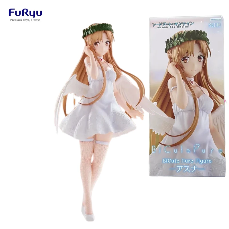 In Stock Original Furyu Sword Art Online Anime Yuuki Asuna BiCute Anime Figure Action Figurine Model Figuarts Collector Toy Gift
