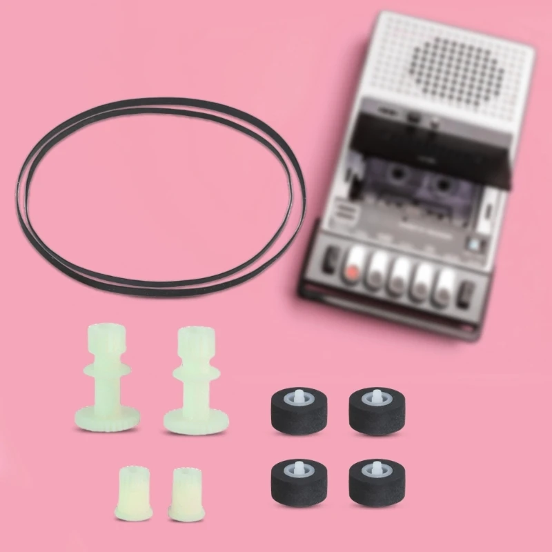 Cassettes Deck Reel Grabadora de engranajes de apertura Rodillo de presión Pieza de repuesto para casetes CH404X CH510X Grabadora de cubierta