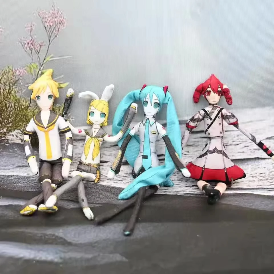 أنيمي كاسان تيتو ميزوكي لين رين تأثيري دمية محشوة التميمة شكل ملتوي الجسم سلك الهيكل العظمي عمل الدمى اكسسوارات #2