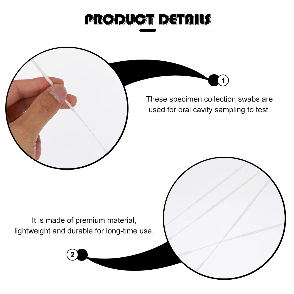 30Pcs Nasopharyngeal Swabs Flocked Tip Multi-Function Sampling Sticks for Rapid Accurate Results Laboratories Flocking Swabs