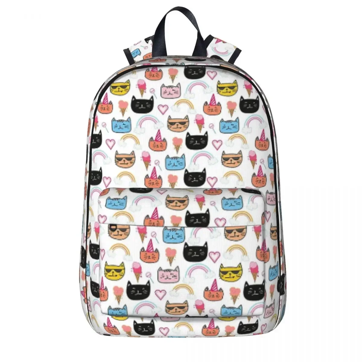 

Kitten Pattern Cute Backpacks Large Capacity Student Book bag Shoulder Bag Laptop Rucksack Casual Travel Rucksack School Bag