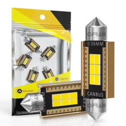 2PCS C10W C5W LED Bulb Canbus Festoon 31mm 36mm 39mm 41mm Car Interior Reading Light Dome License Plate Luggage Trunk Lamp White