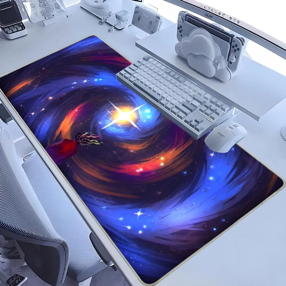 Limbus Company Mouse Pad Gaming Pad Besar XXL Desk Mat Non Slip Double Sided PU Game Mouse Computer Leather Keyboard Mat