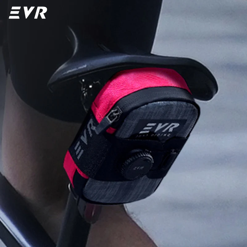 Bolsa Traseira EVR para Bicicleta com Trava de Botão, Bolsa de Selim Impermeável para Ciclismo de Estrada e Mountain Bike, Bolsa com Trava Automática, Equipamento para Ciclismo